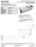 Elkay EWSF260262 Spec Sheet Elkay EWSF260262 Spec Sheet