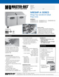 Fusion MBSMP-A Series Mega Top Prep Units Spesheet Fusion MBSMP-A Series Mega Top Prep Units Spesheet