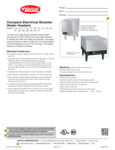 Hatco C Spec Sheet Hatco C Spec Sheet