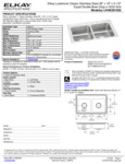 Elkay LRAD2918553 Spec Sheet Elkay LRAD2918553 Spec Sheet