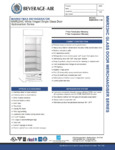 Bev Air 185MMR23HWEL Specsheet Bev Air 185MMR23HWEL Specsheet
