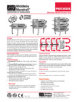 PS536E Middleby Electric Conveyor Oven Spec Sheet PS536E Middleby Electric Conveyor Oven Spec Sheet