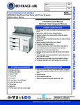 Specsheet for Beverage-Air DPD46HC-3 Pizza Prep Table Specsheet for Beverage-Air DPD46HC-3 Pizza Prep Table