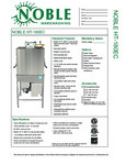 Specsheet for Noble 495HT180EC1 495HT180EC3 Warewashing Specsheet for Noble 495HT180EC1 495HT180EC3 Warewashing