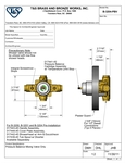 T&S B-3204-PBV Spec Sheet T&S B-3204-PBV Spec Sheet