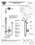 T&S B-3305 Spec Sheet T&S B-3305 Spec Sheet