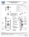 T&S B-3306 Spec Sheet T&S B-3306 Spec Sheet