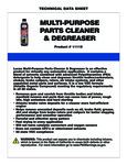 Lucas Oil Cleaner and Degreaser Specs Lucas Oil Cleaner and Degreaser Specs