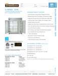 Traulsen G Series 3 Section Refrigerator Spec Sheet Traulsen G Series 3 Section Refrigerator Spec Sheet