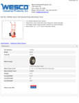 Wesco 934210026 Hand Truck Specsheet Wesco 934210026 Hand Truck Specsheet
