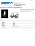 Wesco 934250046 Caster Specsheet Wesco 934250046 Caster Specsheet