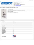 Wesco 934260026 Pedalift Specsheet Wesco 934260026 Pedalift Specsheet
