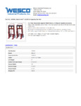 Wesco 934260090 Machine Mover Specsheet Wesco 934260090 Machine Mover Specsheet