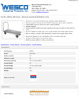 Wesco 934350031 Truck Specsheet Wesco 934350031 Truck Specsheet