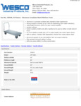 Wesco 934350040 Truck Specsheet Wesco 934350040 Truck Specsheet