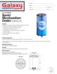 Wrapped Barrel Merchandiser Cooler Spec Sheet Wrapped Barrel Merchandiser Cooler Spec Sheet