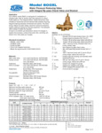 Zurn REG-600XL Specsheet Zurn REG-600XL Specsheet
