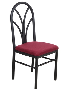 Lancaster Table Seating Maroon 4 Spoke Restaurant Dining Room