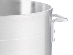 Choice 80 Qt. Standard Weight Aluminum Stock Pot With Steamer Basket ...