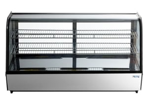 Avantco BCC-48-HC 48" Black Refrigerated Countertop Bakery Display Case ...