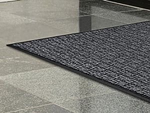 Lavex Janitorial Water Absorbent 3' x 10' Charcoal Parquet Indoor ...