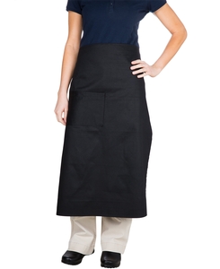 Choice Black Bistro Apron With Pocket - 34"L X 30"W