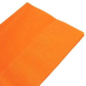 Orange Paper Dinner Napkin, Choice 2-Ply, 15