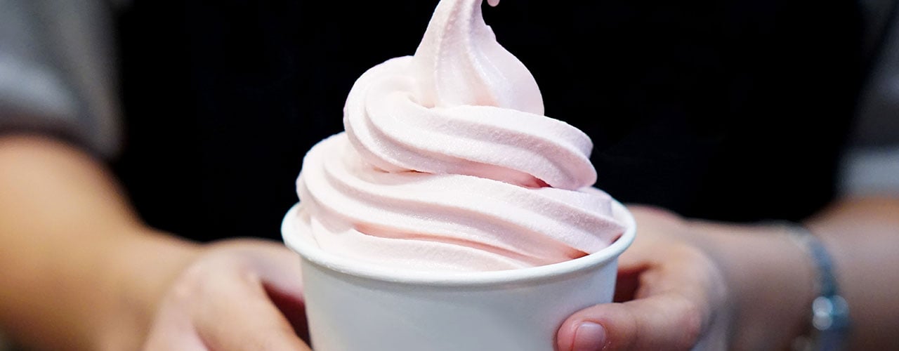 soft serve frozen yogurt