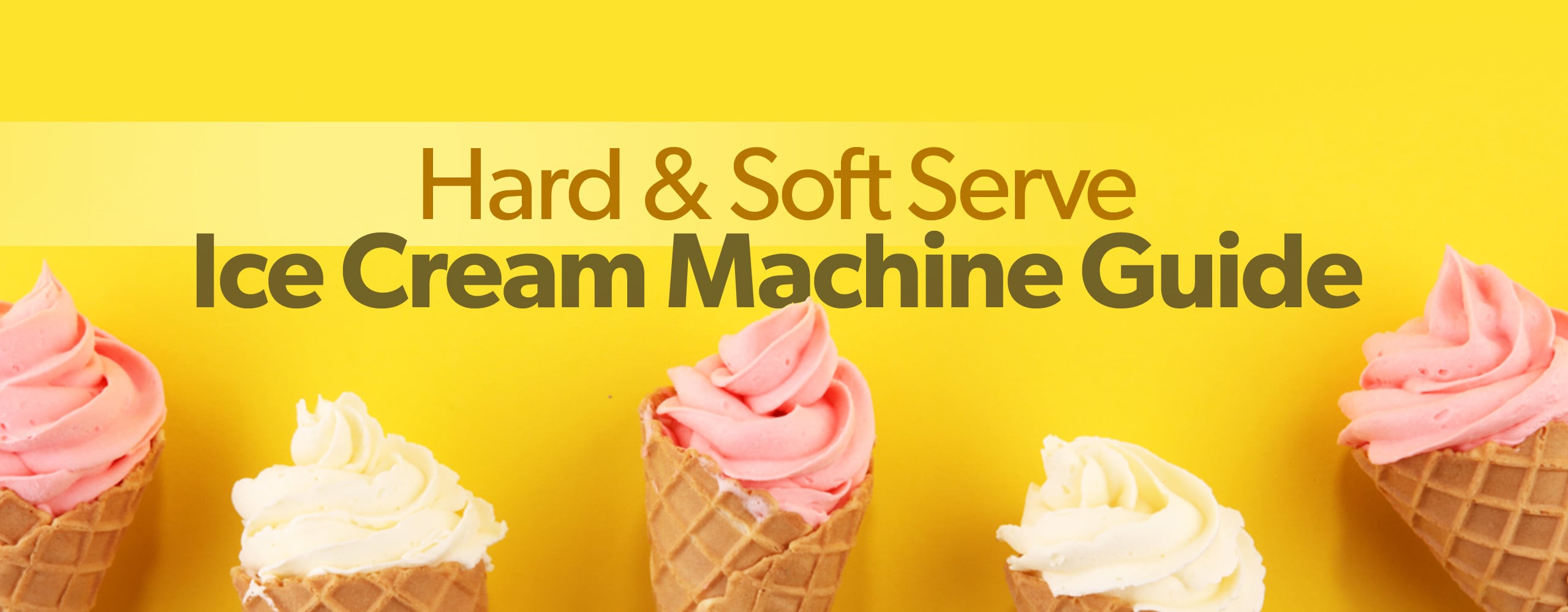 Commercial hard ice cream maker