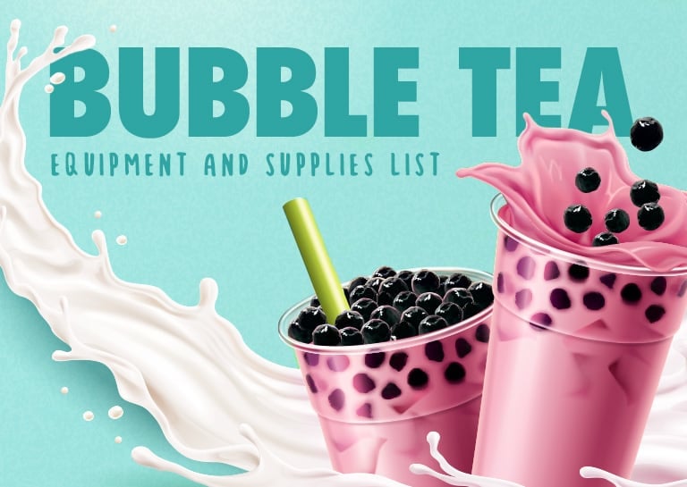 Bubble Tea Supplies List Machines Ingredients More