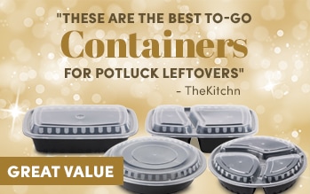 Unhinged Plastic Take-out Containers