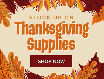 Stock up for Thanksgiving