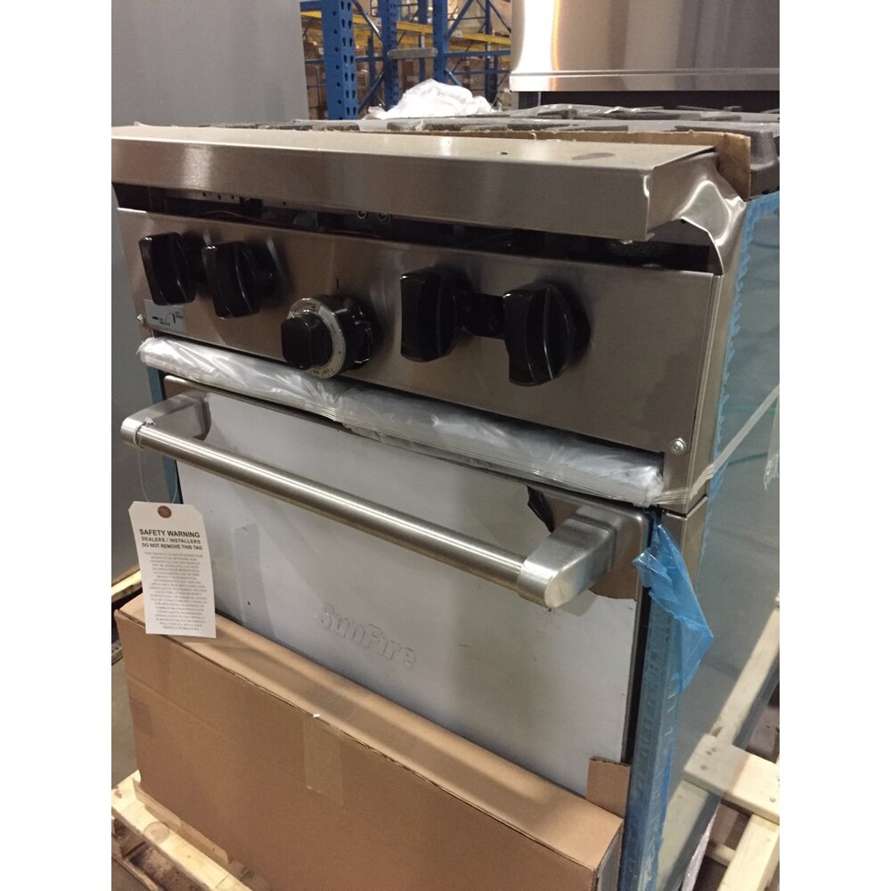 Scratch and Dent Garland SunFire Series X244L Natural Gas 4 Burner 24