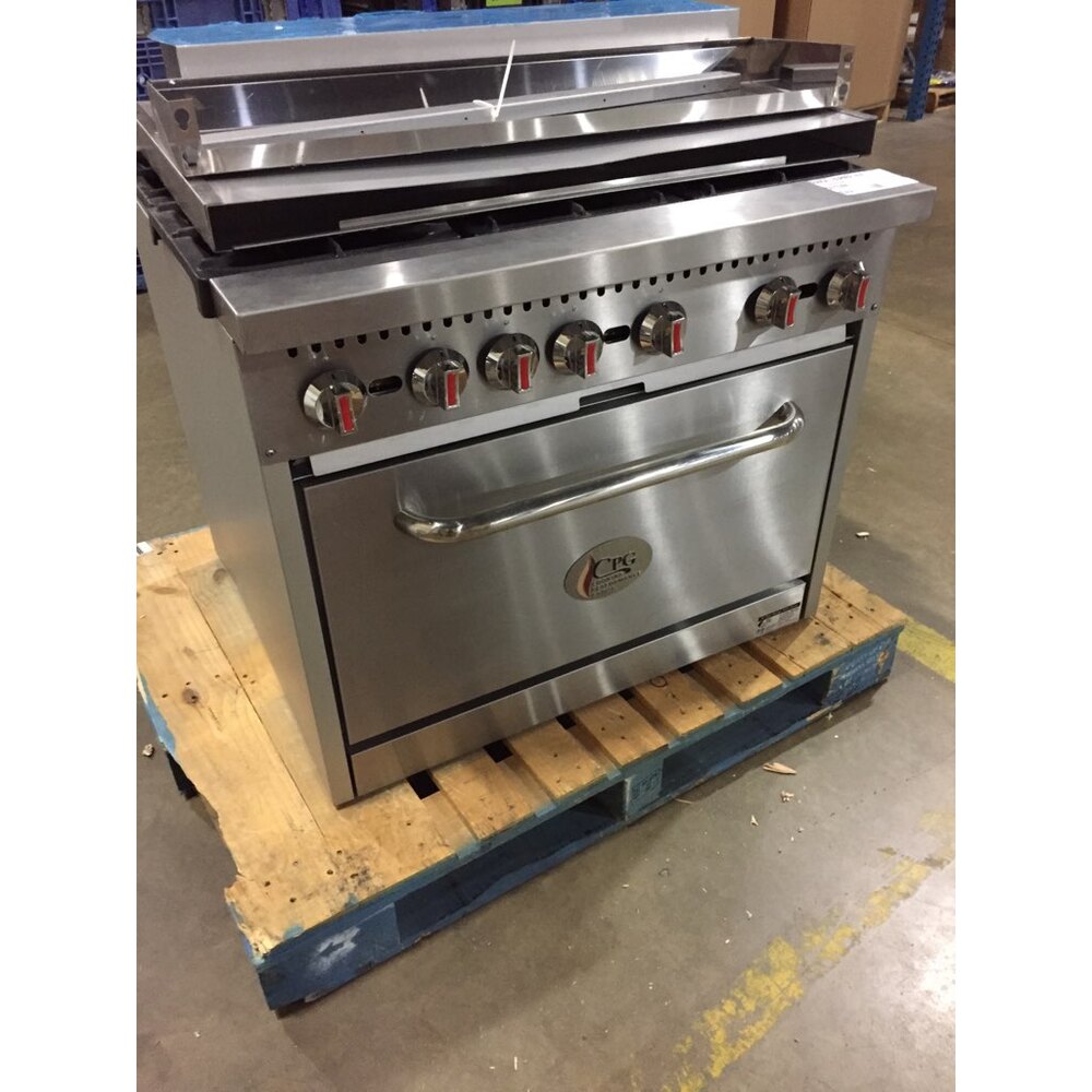 Scratch and Dent Cooking Performance Group S36N Natural Gas 6 Burner