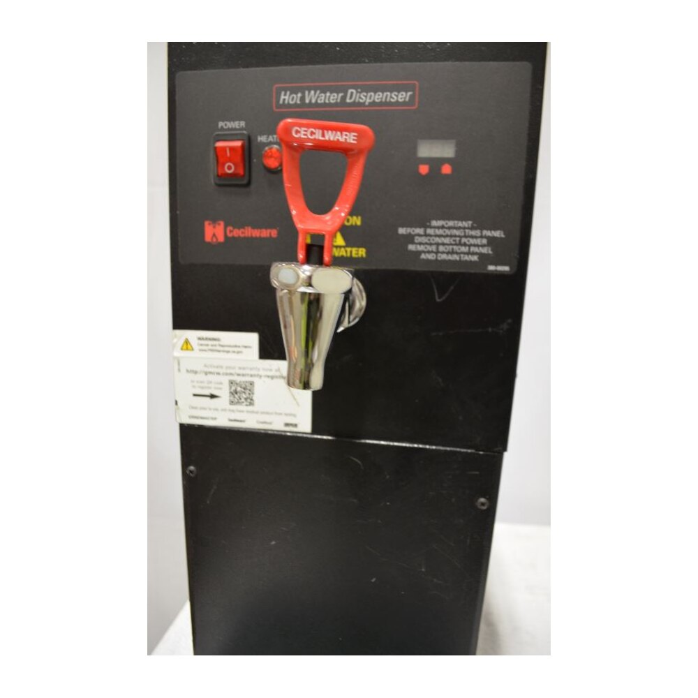 Scratch and Dent Cecilware HWD3 Black 3 Gallon Hot Water Dispenser 120V
