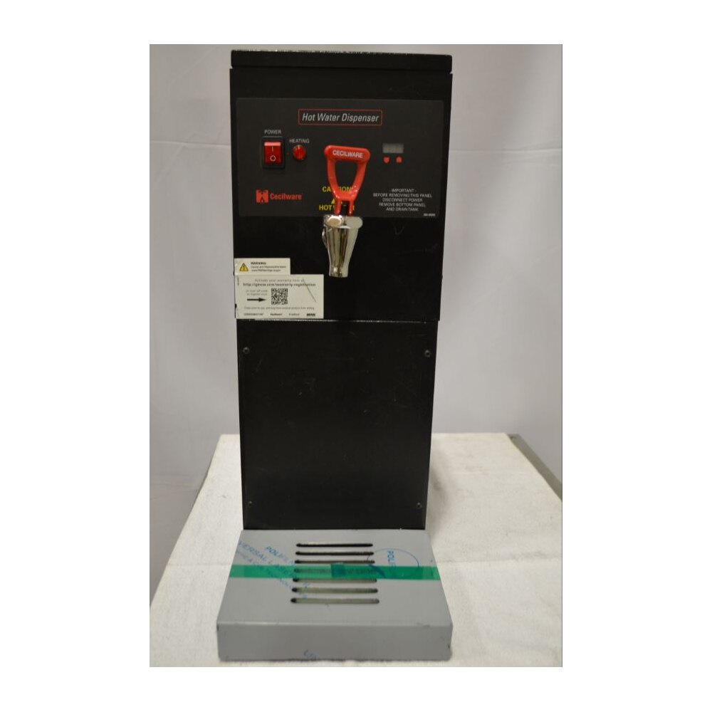 Scratch and Dent Cecilware HWD3 Black 3 Gallon Hot Water Dispenser 120V