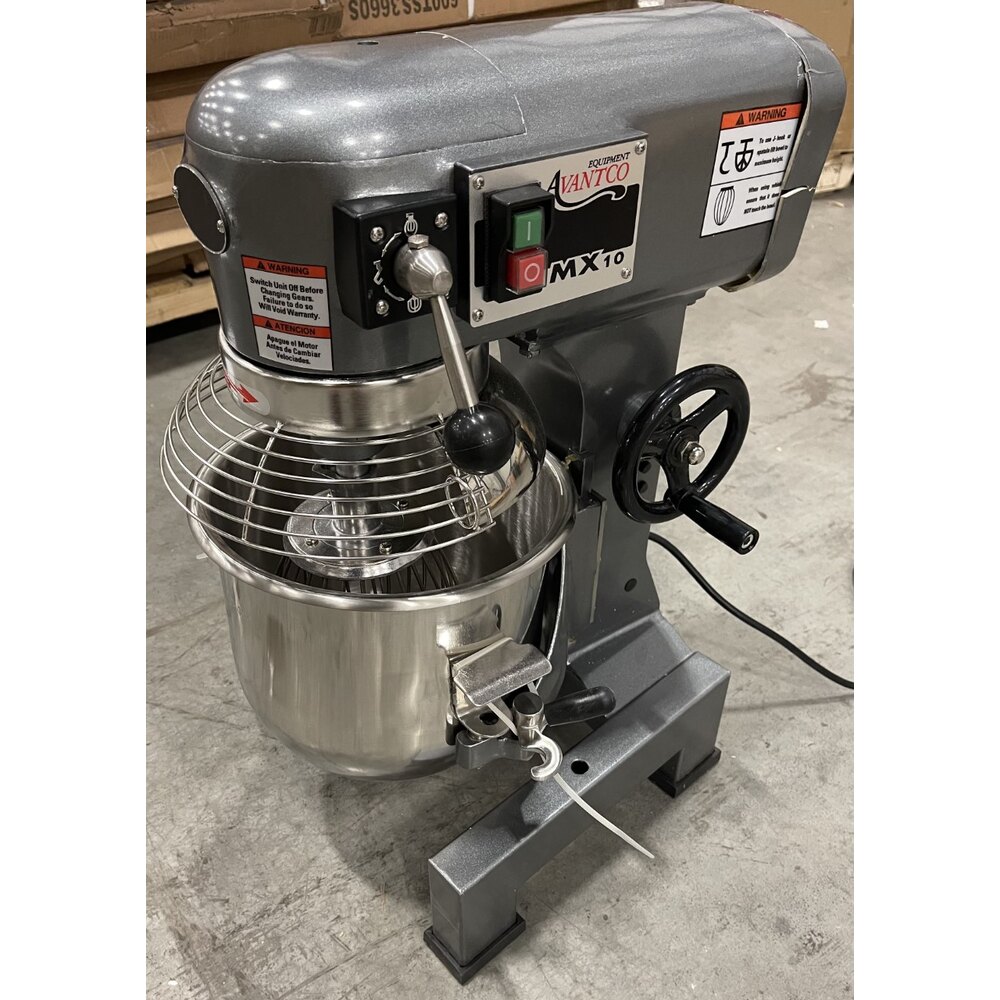 Scratch And Dent Avantco MX10 10 Qt. Planetary Stand Mixer With Guard ...