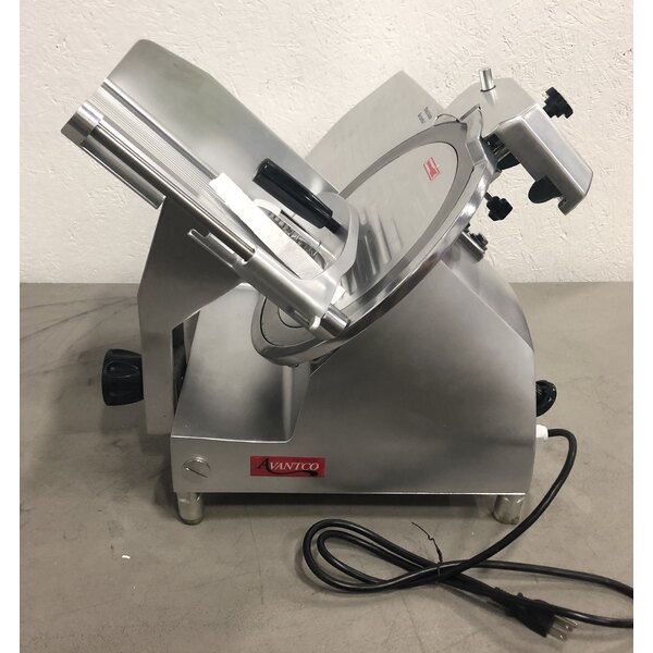 Scratch And Dent Avantco SL512 12" Manual Gravity Feed Meat Slicer - 1/2 Hp