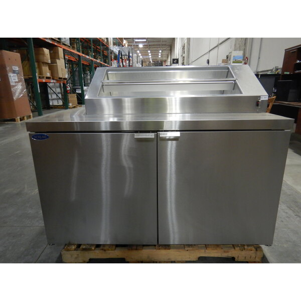 Scratch and Dent NorLake ZR152SMS/0 54" Ice Cream Topping with Refrigerated Rail and