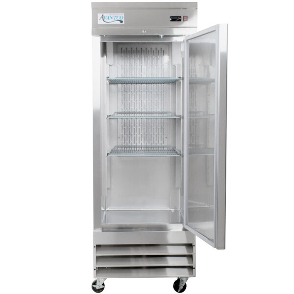 Scratch and Dent Avantco SS1RHC 29" Stainless Steel Solid Door Reach