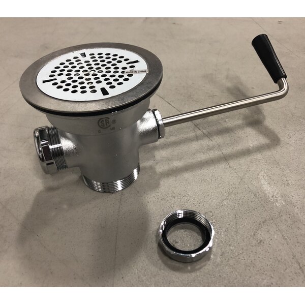 T&S Brass Waste Drain Valve - Long Twist Handle, 3-1/2-Inch X 2-Inch, OEM Replacement Part B-3952-XL - View #6