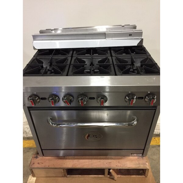 Scratch and Dent Cooking Performance Group S36N Natural Gas 6 Burner