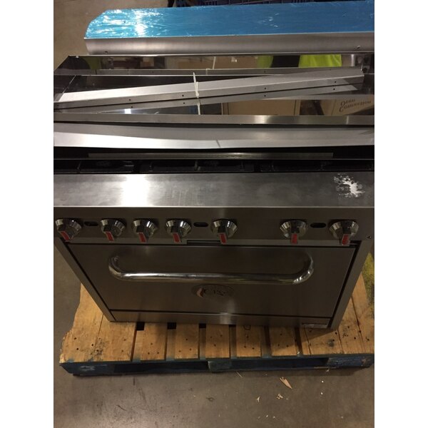Scratch and Dent Cooking Performance Group S36N Natural Gas 6 Burner