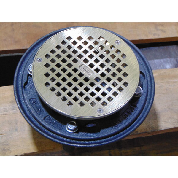 Scratch And Dent Zurn ZN415-3NL-6B-P Cast Iron Floor Drain With 6 ...