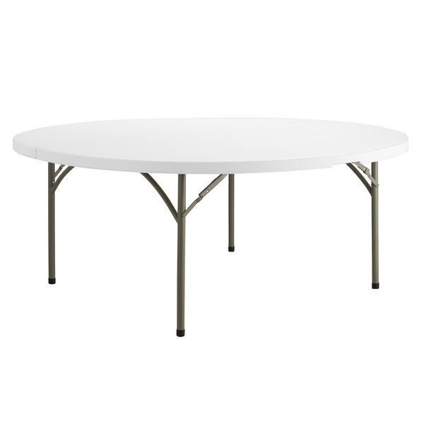 Scratch And Dent Lancaster Table, 6 Round Folding Table