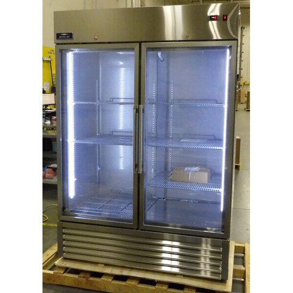 Scratch and Dent Arctic Air AGR49 54" Two Section Glass Door ReachIn