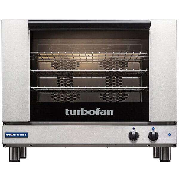 Scratch and Dent Moffat E28M4-P Turbofan Single Deck Full Size Electric Convection Oven with Mechanical Controls - 208V, 1 Phase, 5 kW