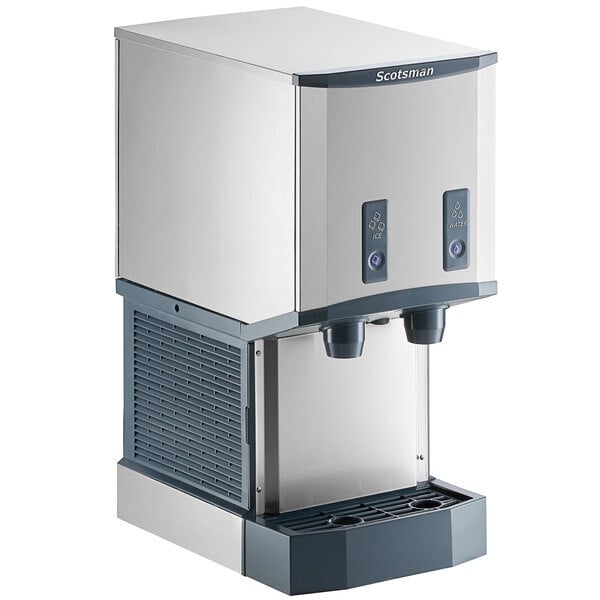 Scratch and Dent Scotsman HID312AB-1 Meridian Countertop Air Cooled Ice Machine and Water Dispenser with Push Button Dispensing - 12 lb. Bin Storage