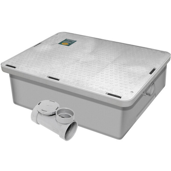 Scratch and Dent Endura 3925A02LO Lo-Pro 50 lb. 25 GPM Low Profile Grease Trap with 2" Hub