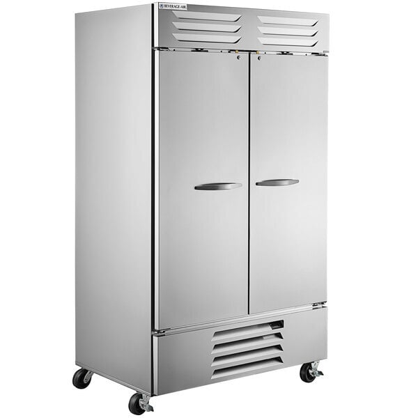 Scratch and Dent Beverage-Air FB44HC-1S 47" Vista Series Two Section Solid Door Reach-In Freezer - 44 cu. ft.